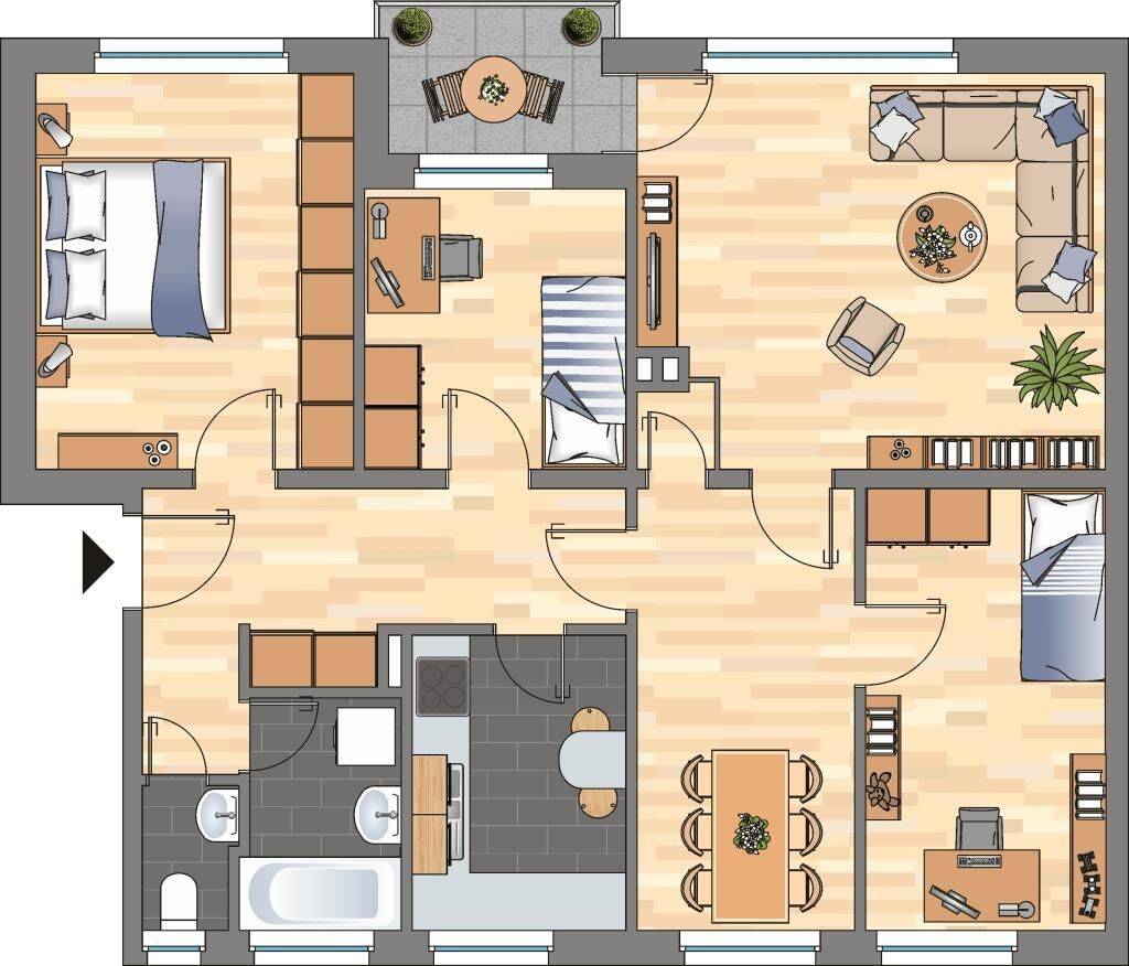 Wir renovieren eine 4-Zimmer-Wohnung für Sie, hier können Sie stressfrei einziehen!, 26603 Aurich
