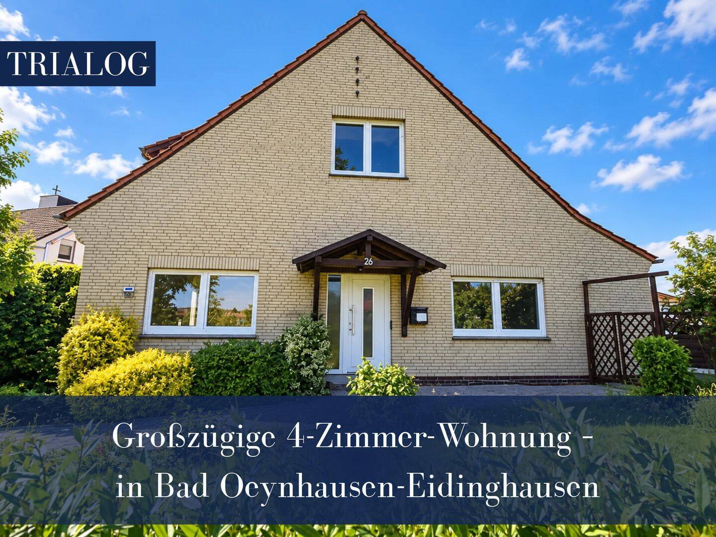Großzügige 4-Zimmer-Wohnung – in Bad Oeynhausen-Eidinghausen, 32549 Bad Oeynhausen