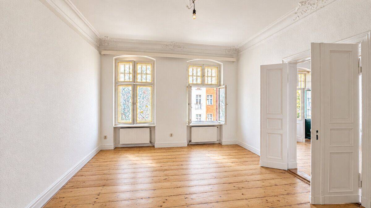 70 m² & 2 -Zimmer Altbauflair zum Selbstgestalten! Balkon in Planung! Bezugsfrei, Provisionsfrei!, 13347 Berlin (Mitte Gesundbrunnen Wedding)