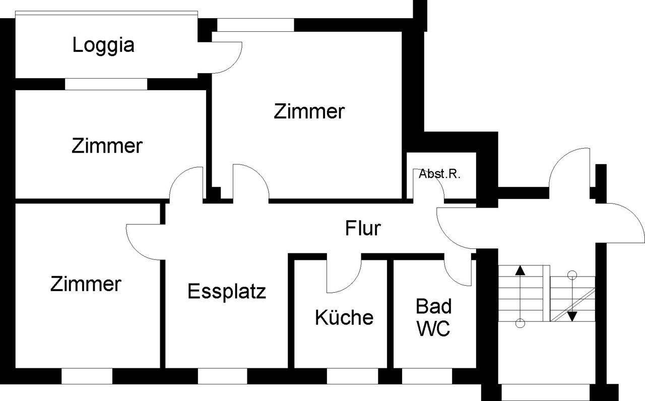 3 Zimmer-Wohnung im 1.OG, 23556 Lübeck (Buntekuh Sankt Lorenz Nord Sankt Lorenz Süd)