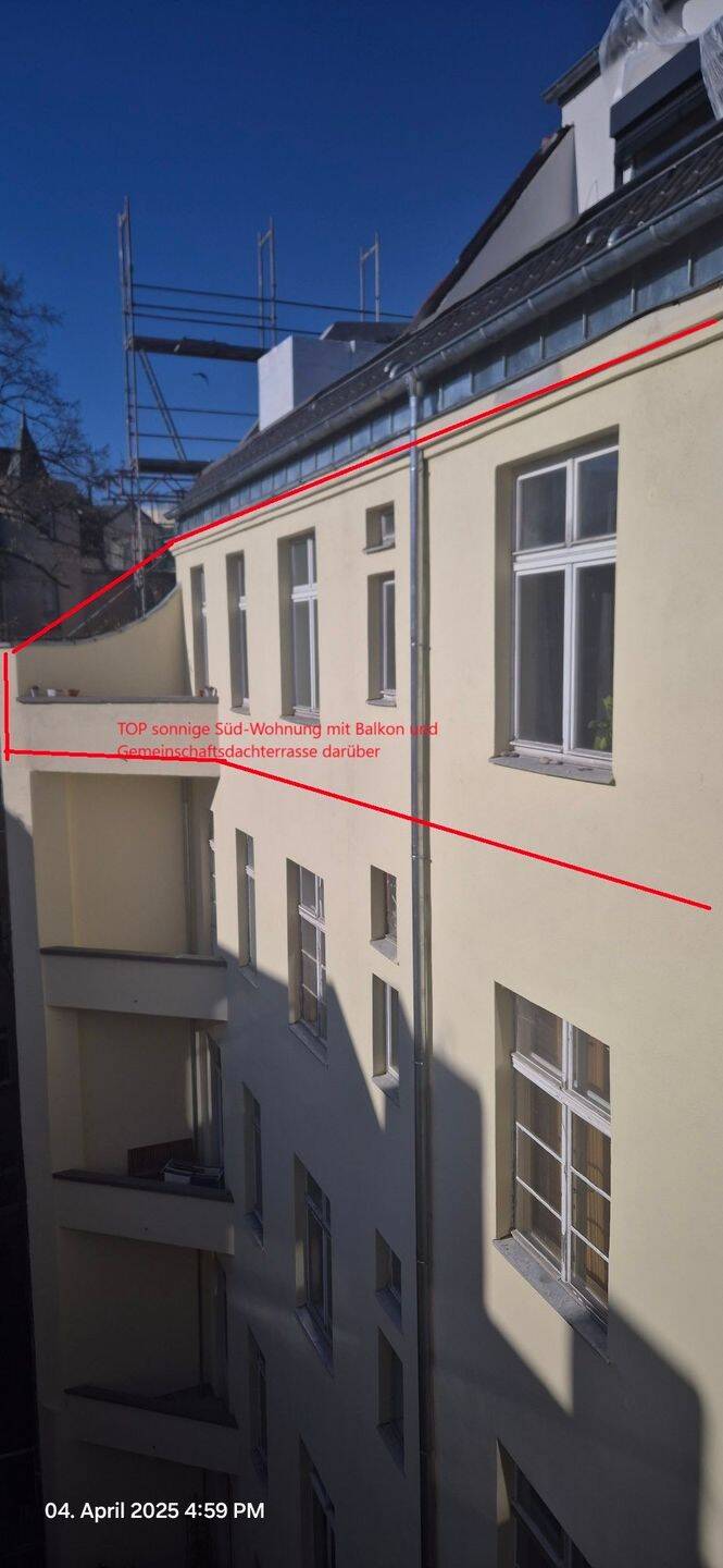 Altbau ruhig Wohnung mit Südbalkon zum Innenhof 4. OG ohne Lift, 12101 Berlin (Tempelhof-Schöneberg Kolonie Papestr. Schöneberg Tempelhof)
