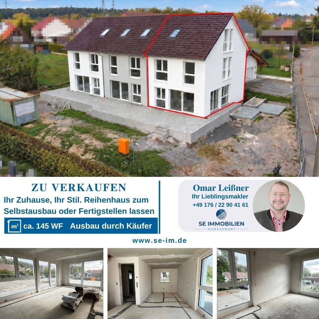 Ihr Zuhause. Ihr Stil.  – Reihenendhaus zum Selbstausbau oder Fertigstellenlassen in Kleinvillars, 75438 Knittlingen