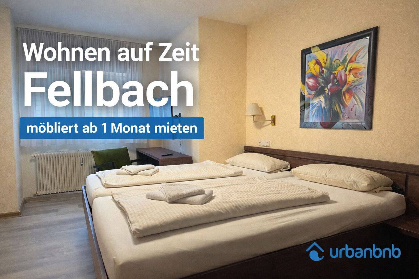 Zeitwohnen in Fellbach – Möbliertes Apartment ab 1 Monat mieten, 70736 Fellbach