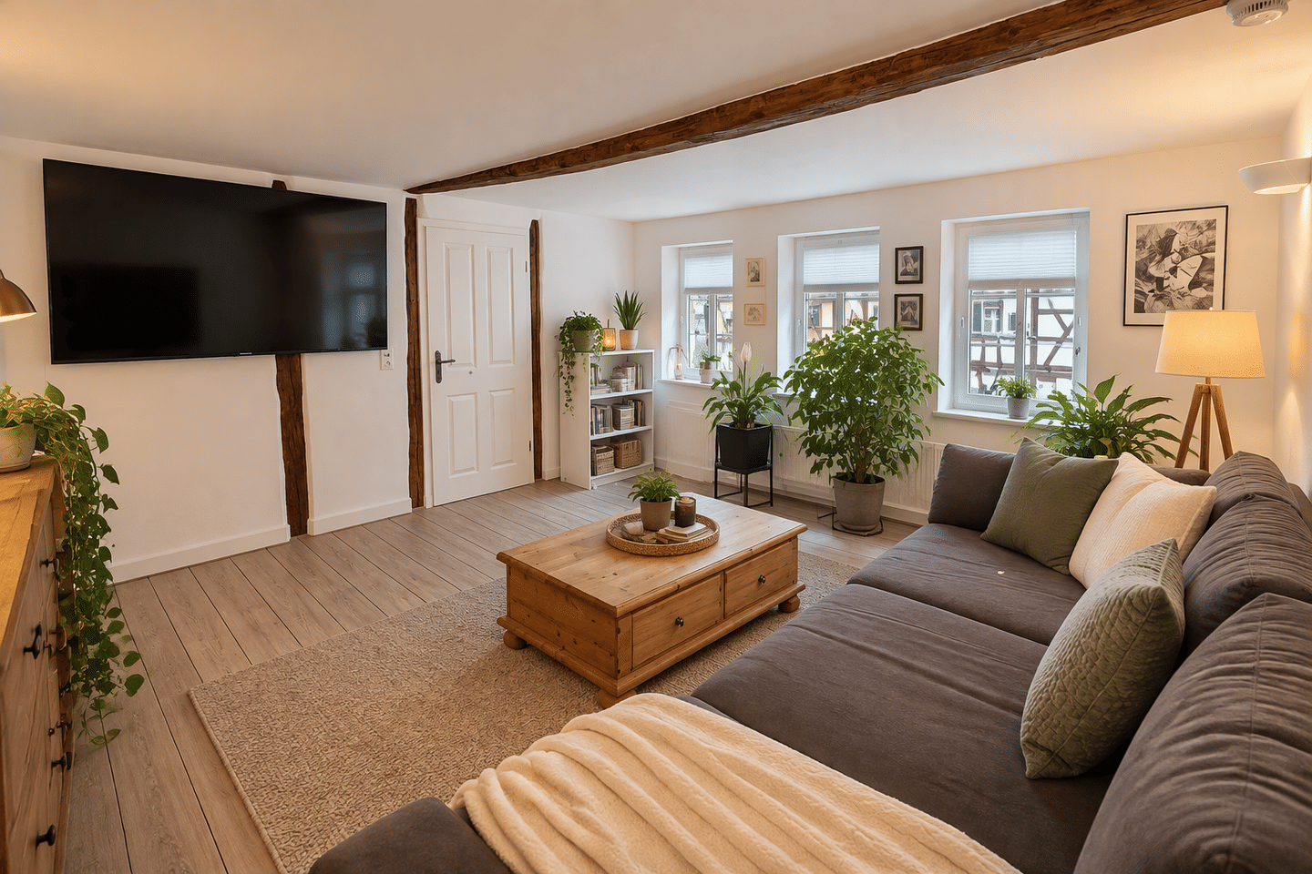 Charmante 3-Zimmer-Wohnung mit Einbauküche und Gartennutzung in Stolberg (Südharz), 6536 Südharz