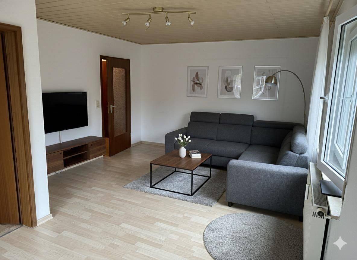 Geschmackvolle 1,5-Zimmer-Hochparterre-Wohnung mit Balkon und EBK in Eschenbach, 73107 Eschenbach