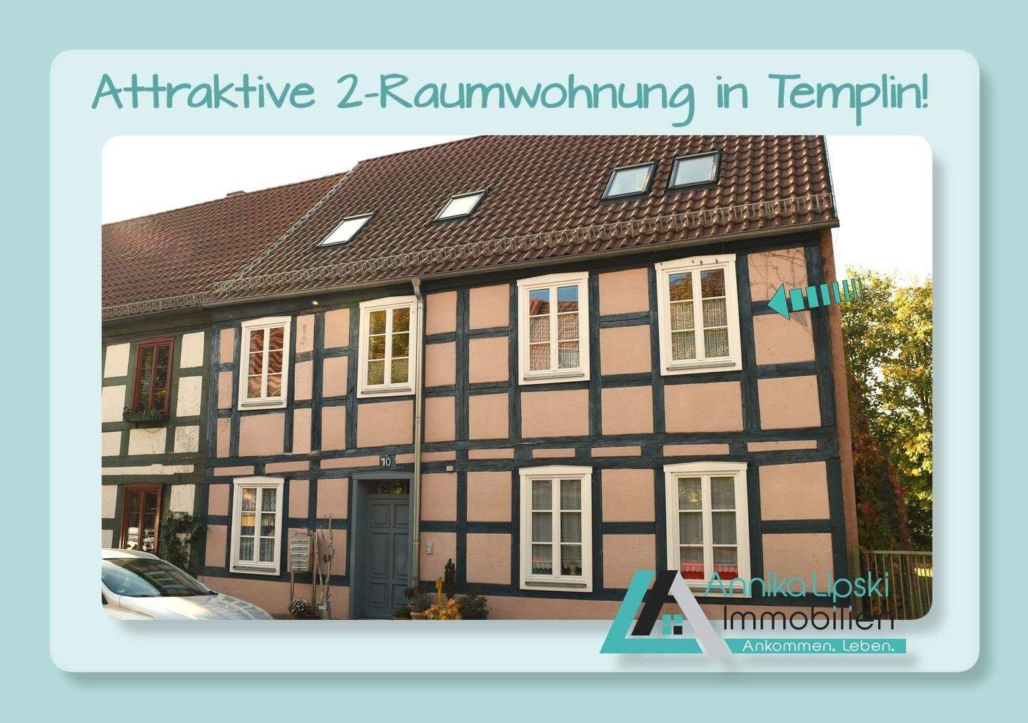 Attraktive 2-Raumwohnung: Ruhig gelegen und gepflegt, 17268 Templin