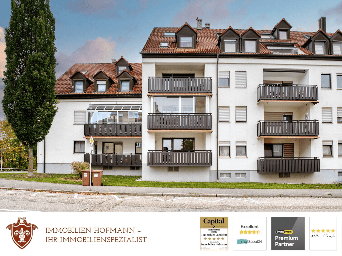 Modernisierte 2-Zimmer-Stadtwohnung mit Westloggia in Landshut-Nikola, 84034 Landshut (Münchnerau Nikola West)