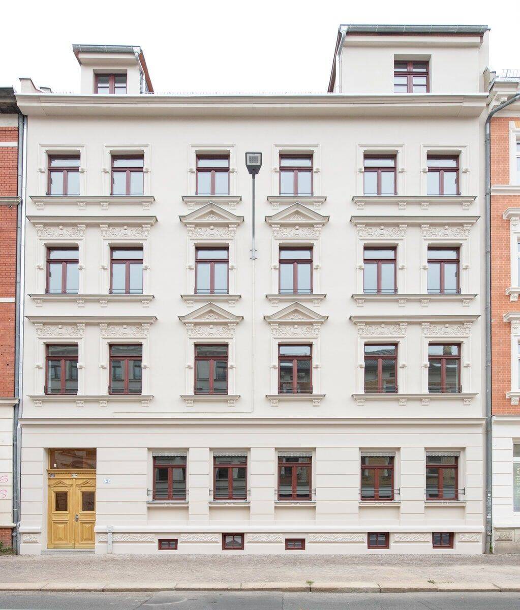 Ganz oben! + Erstbezug mit Balkon & Fußbodenheizung + Parkett + Wanne & Dusche + LED-Licht, 4155 Leipzig (Gohlis-Mitte Gohlis-Süd)