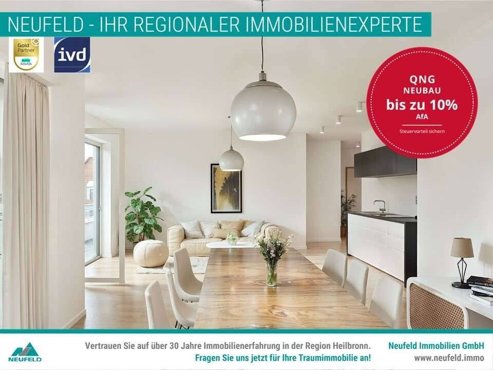 *NEUBAUWOHNUNG* Exklusive 2-Zi. Wohnung in toller Lage zu verkaufen !, 74177 Bad Friedrichshall