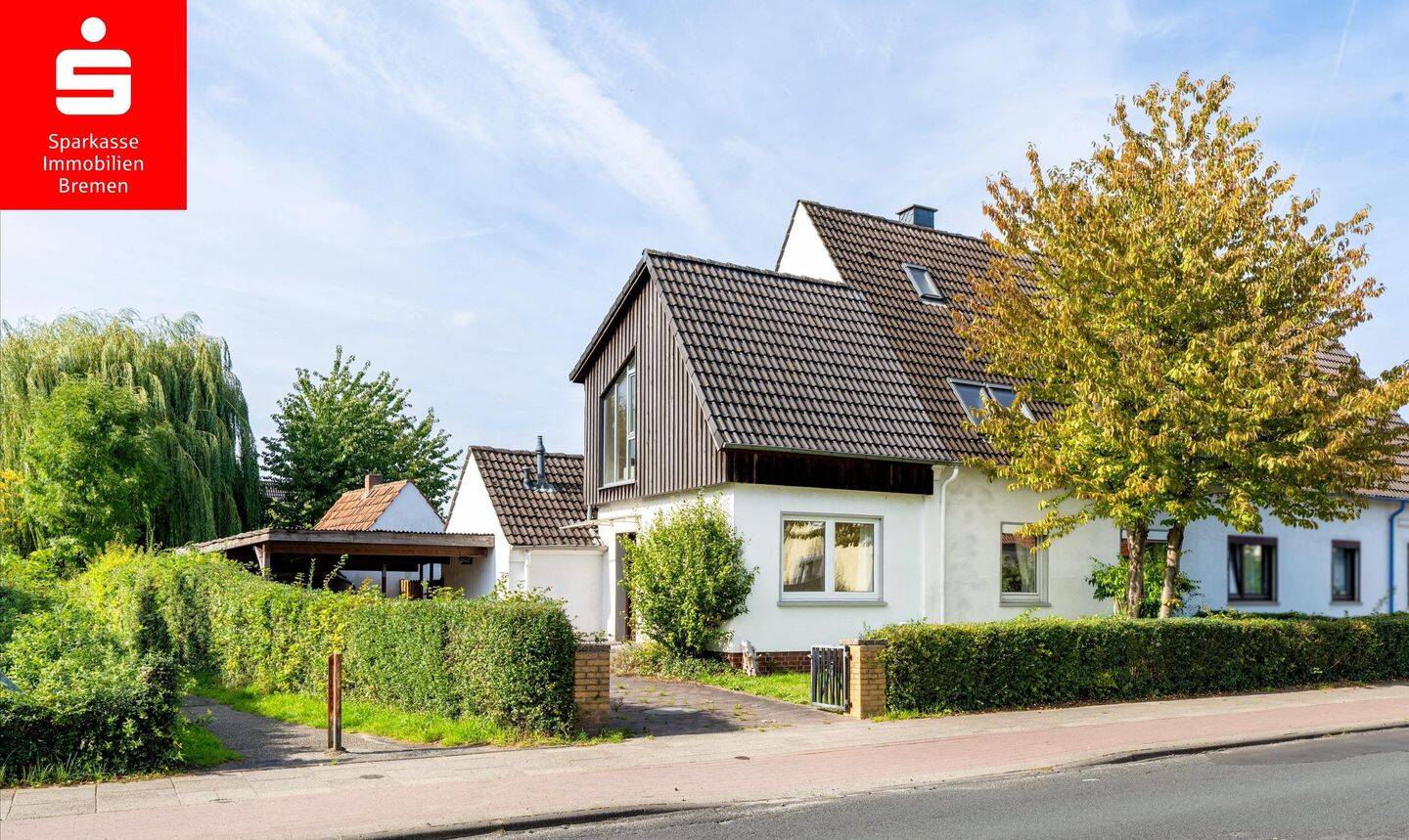 Großzügige Doppelhaushälfte mit neuwertigem Anbau, großem Grundstück und Carport in Bremen-Aumund, 28755 Bremen (Aumund-Hammersbeck Blumenthal Fähr-Lobbendorf Vegesack)