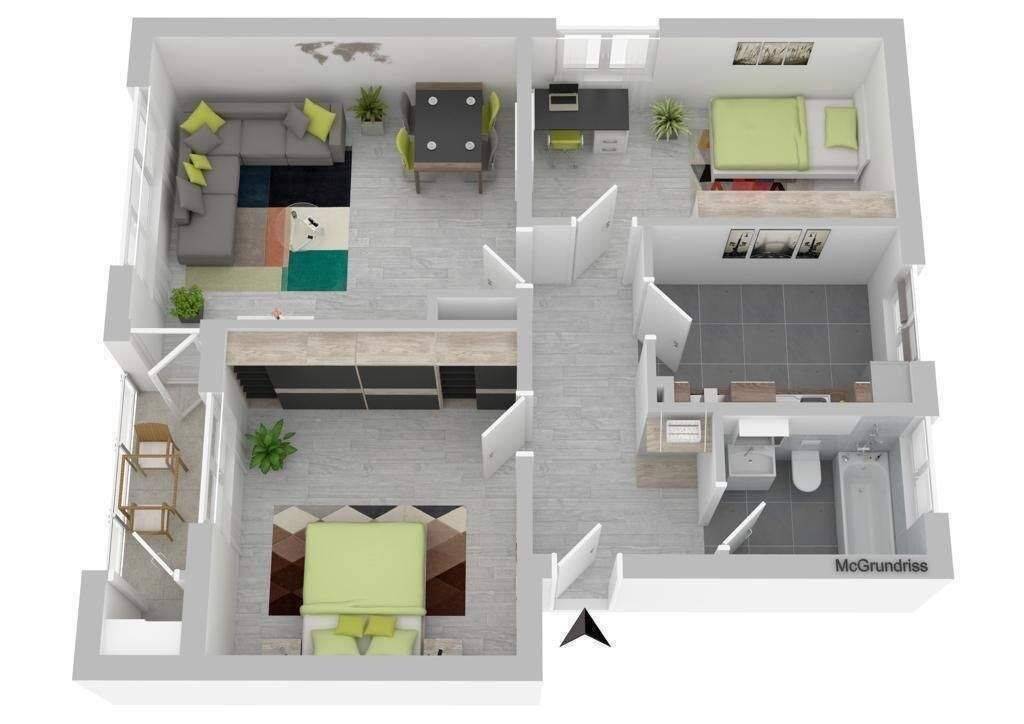 3 ZKBB in gepflegtem Mehrfamilienhaus mit schöner Sonnenloggia – PKW Stellplatz oder Carport möglich, 65326 Aarbergen