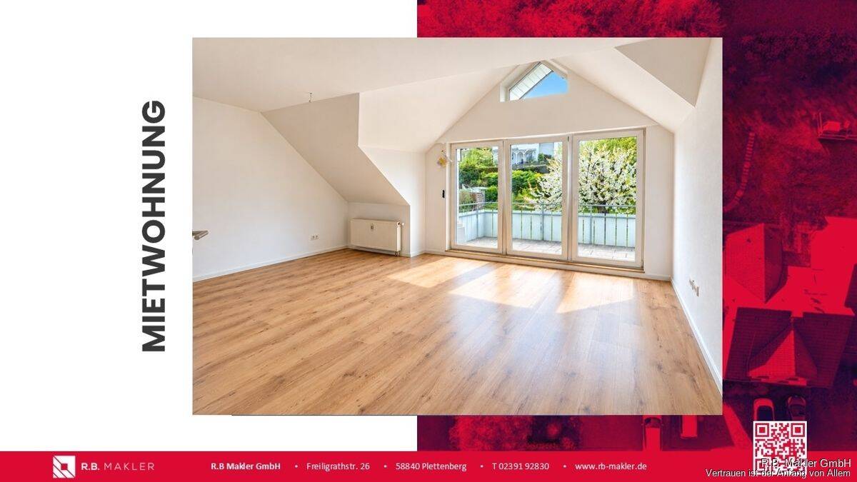 R.B. Makler: Sanierte Dachgeschosswohnung in zentraler Lage, 58840 Plettenberg