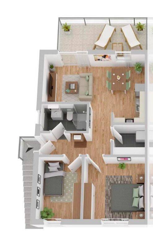 !Neu Moderne 3-Zimmer-Neubauwohnung mit großem Balkon in Hardheim, 74736 Hardheim