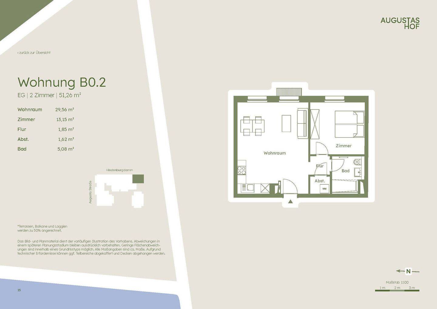 2-Zimmer-Neubauwohnung nahe Augustaplatz, 12203 Berlin (Steglitz-Zehlendorf Lichterfelde)