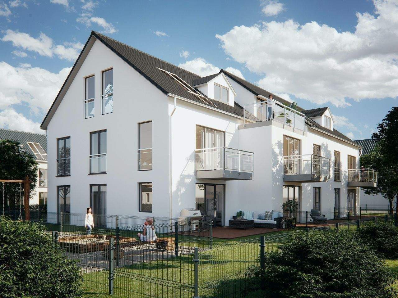 3 ZKnB Neubau in Augsburg Haunstetten mit Balkon, 86179 Augsburg (Haunstetten Siebenbrunn)
