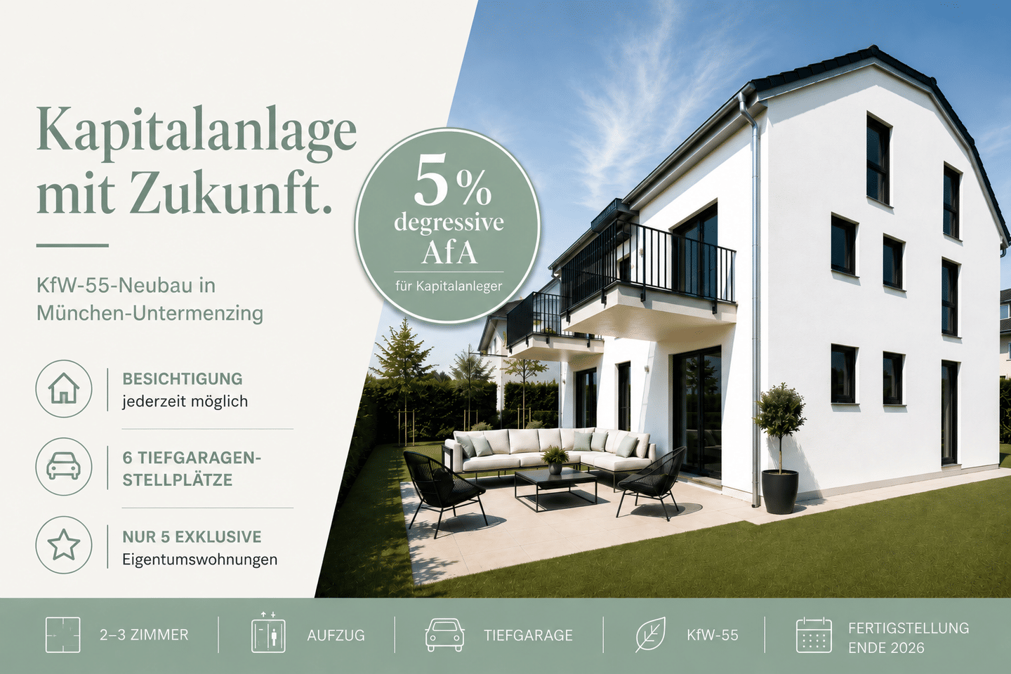 JETZT BESICHTIGEN!!! Traumhafte 3-Zimmer-EG-Wohnung mit ca. 165 m² Garten!!!, 80999 München (Allach-Untermenzing)