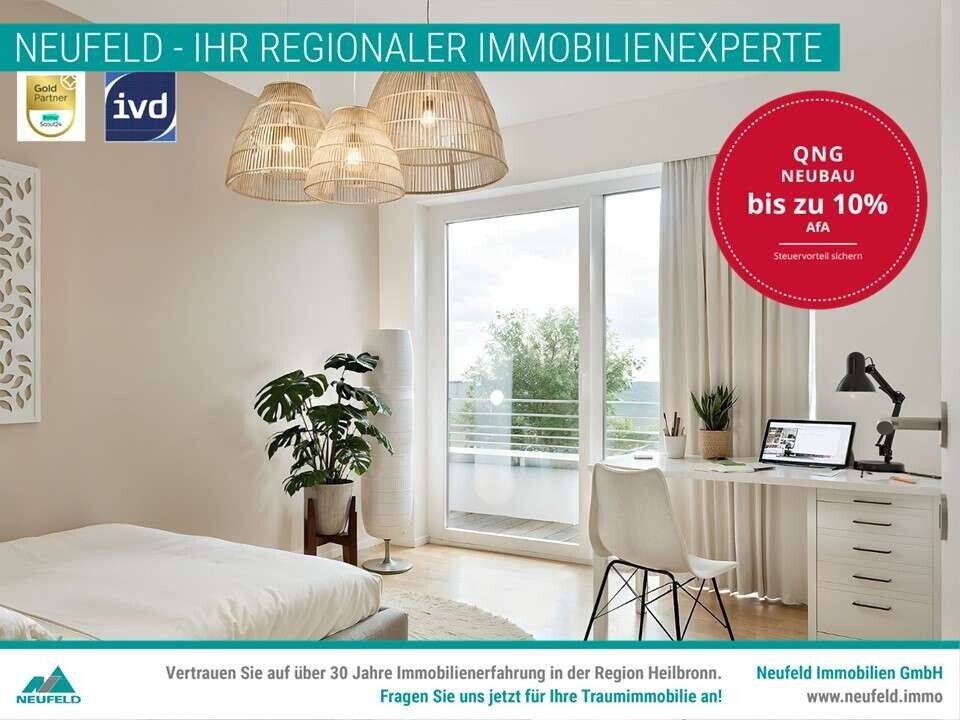 *NEUBAUWOHNUNG* Exklusive 2- Zi. Wohnung mit Terrasse zu verkaufen !, 74177 Bad Friedrichshall