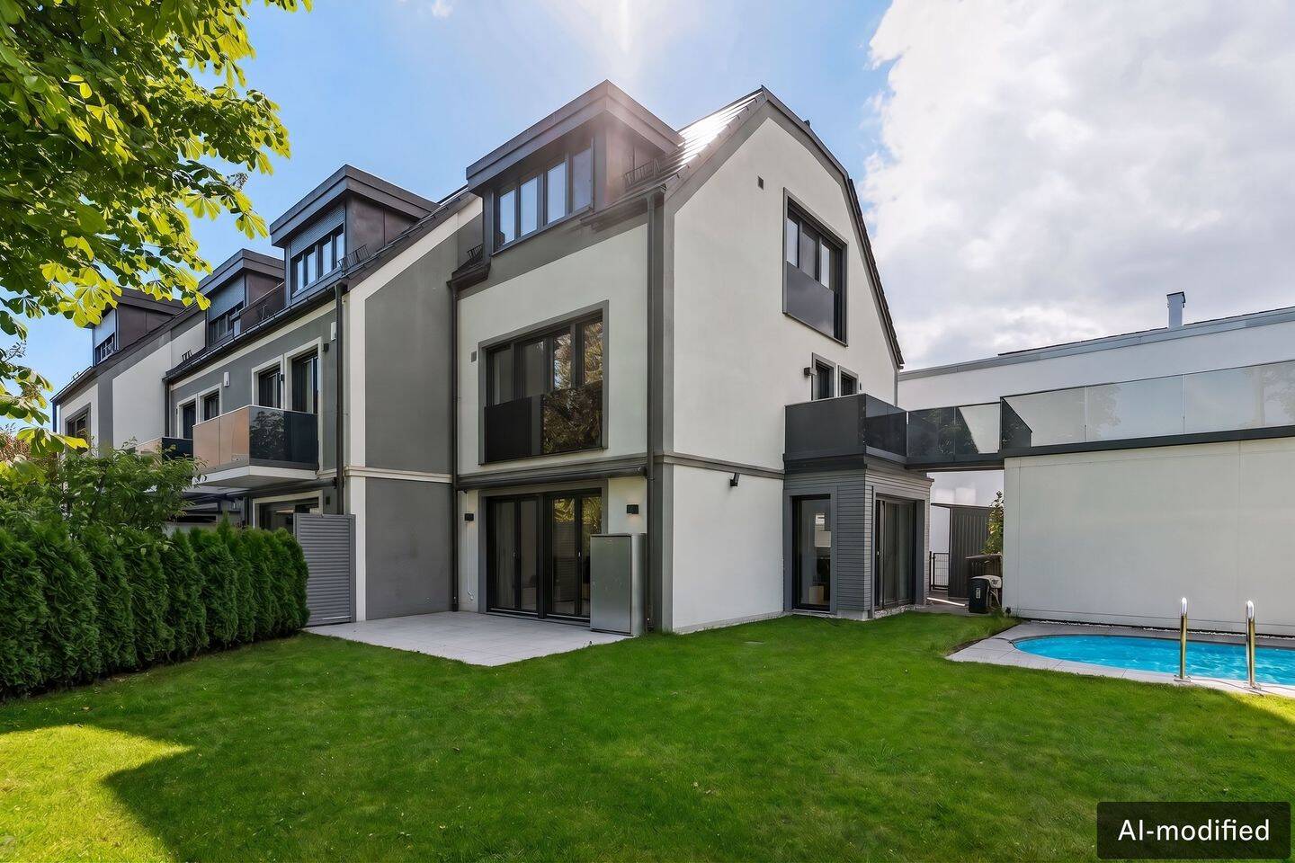 Exklusives Reihenendhaus mit Pool in Bestlage von Bogenhausen-Englschalking, 81929 München (Bogenhausen Trudering-Riem)