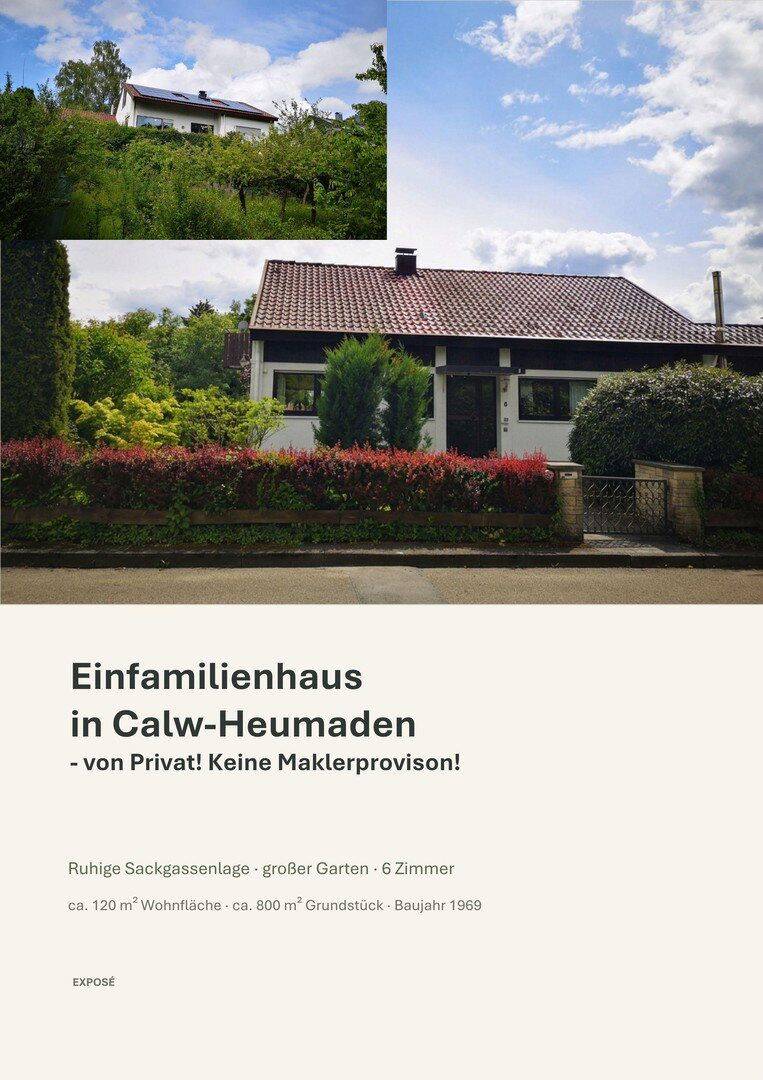 Einfamilienhaus in Calw-Heumaden Ein gepflegtes Zuhause mit großem Garten in ruhiger Lage, 75365 Calw
