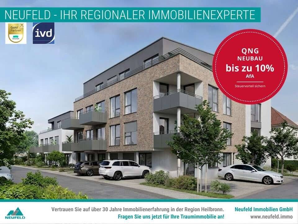 *NEUBAUWOHNUNG* Schöne 2-Zi. Wohnung in Toplage zu verkaufen !, 74177 Bad Friedrichshall
