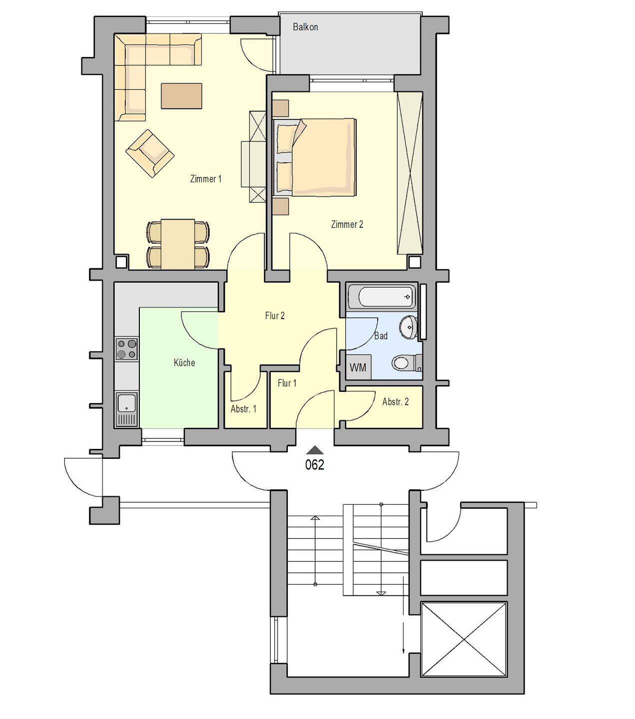 gemütliche 2 Zimmer Wohnung in Reichelsdorf, 90453 Nürnberg