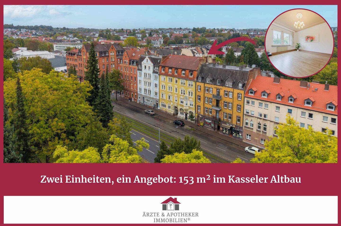 Zwei Einheiten, ein Angebot: 153 m² im Kasseler Altbau, 34127 Kassel