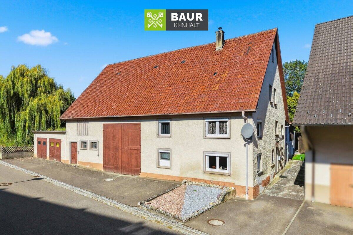 360°| Liebevoll saniertes Bauernhaus mit Kaminöfen, großem Grundstück & vielseitigen Nebengebäuden, 72516 Scheer