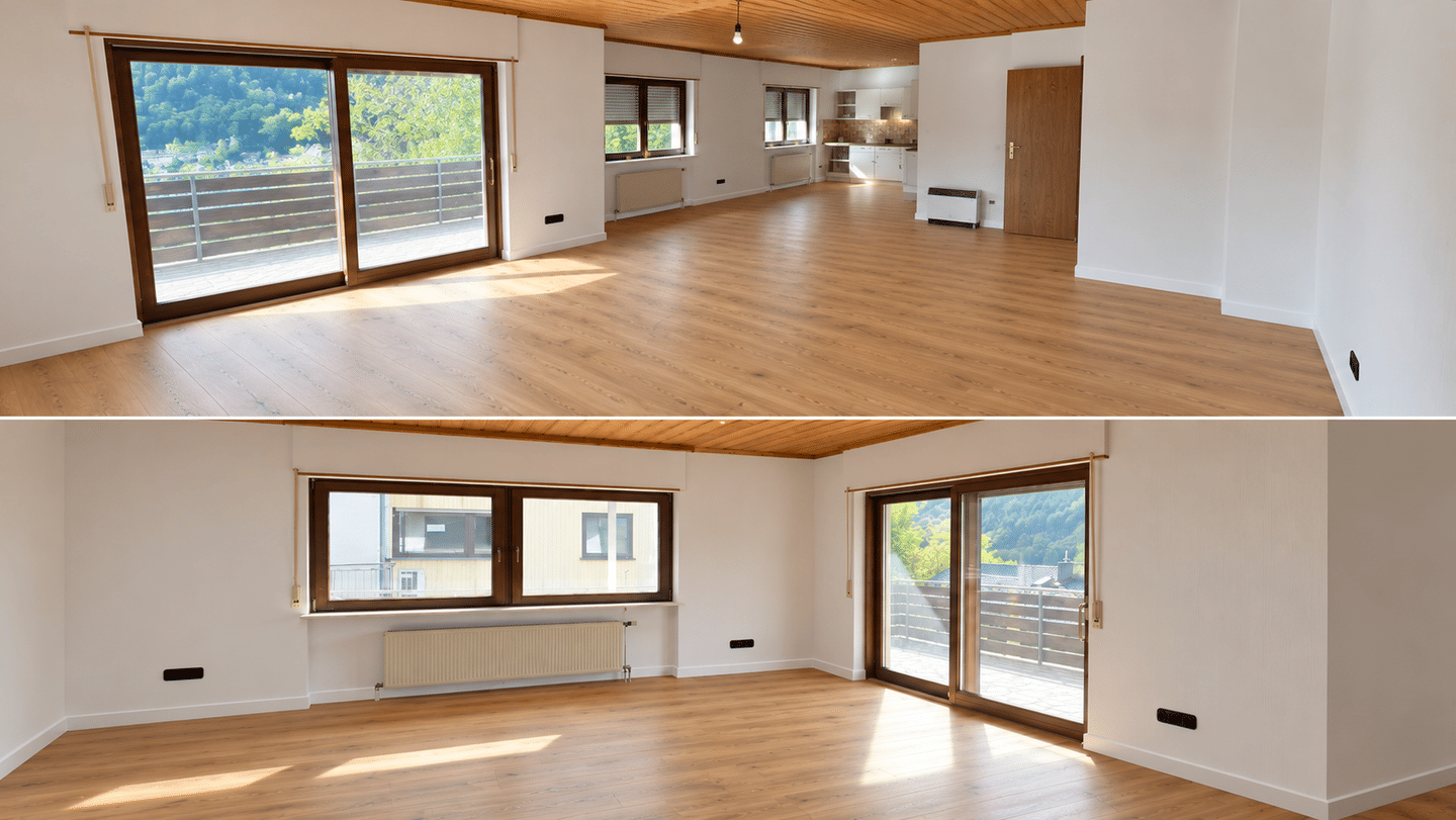 Helle, gut geschnittene 3,5-Zimmer-Wohnung mit 105 m² und großem Balkon in Schönau-Altneudorf, 69250 Schönau