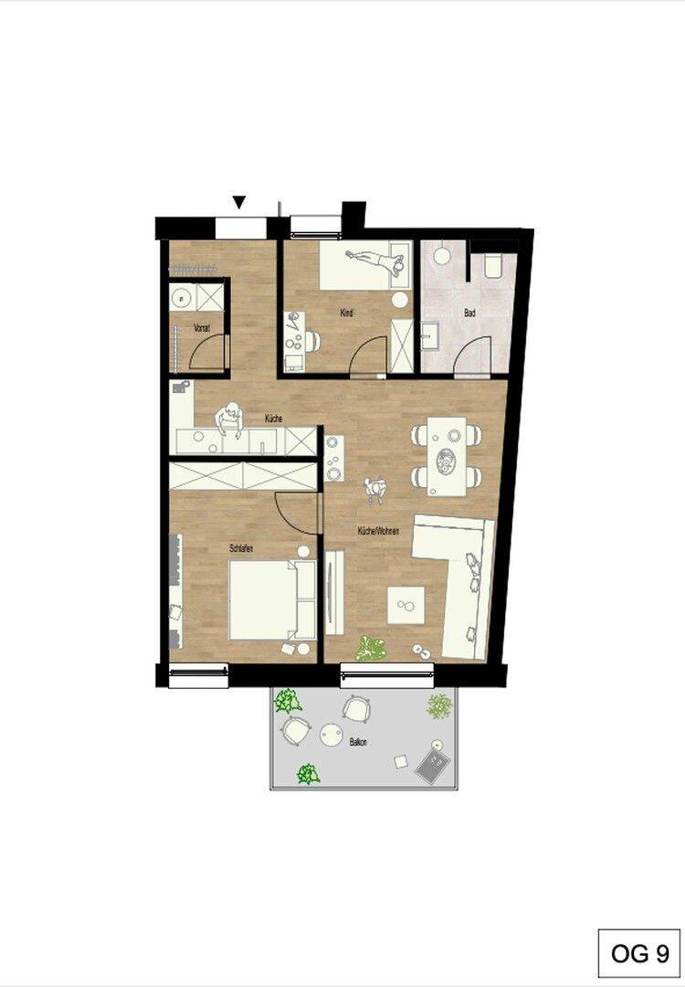 Erstbezug nach Kernsanierung – 65 qm große 3 Zi. Wg. mit Balkon, 69509 Mörlenbach