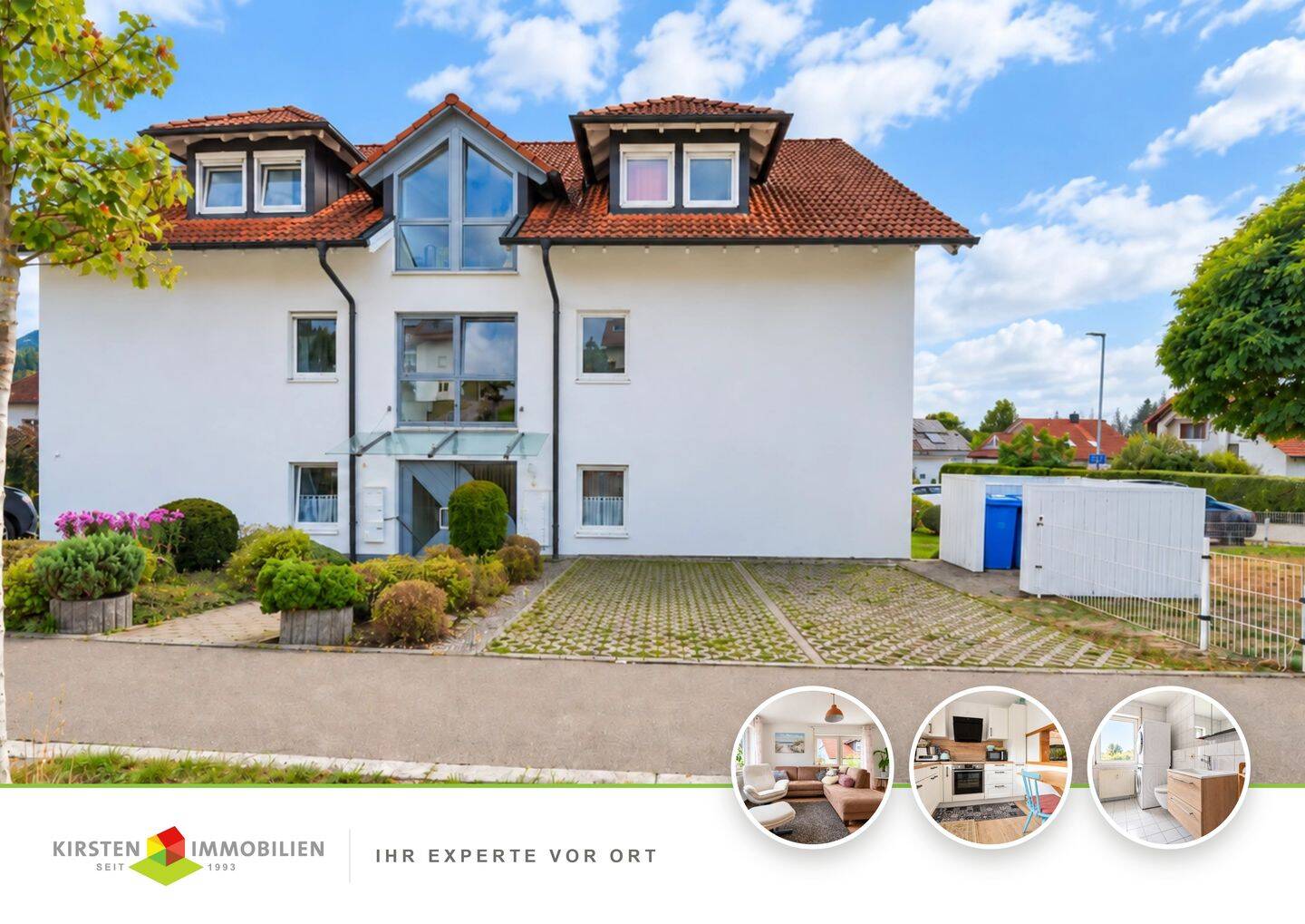 Balingen-Dürrwangen: Helle Wohnung mit Balkon, neuer Einbauküche und Blick ins Grüne!, 72336 Balingen