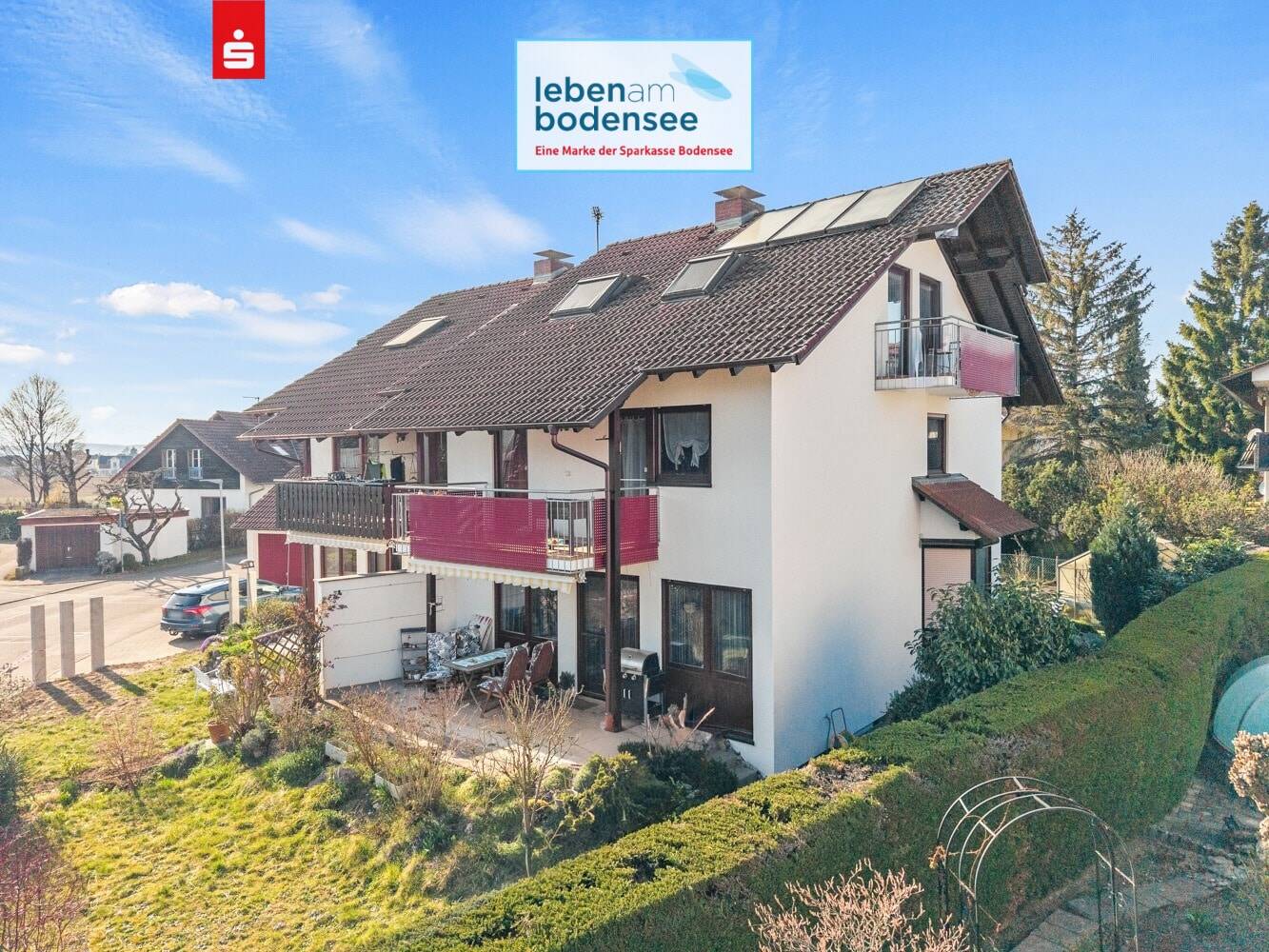 Großzügige, vermietete Doppelhaushälfte mit Garten und separater Garage, 88690 Uhldingen-Mühlhofen