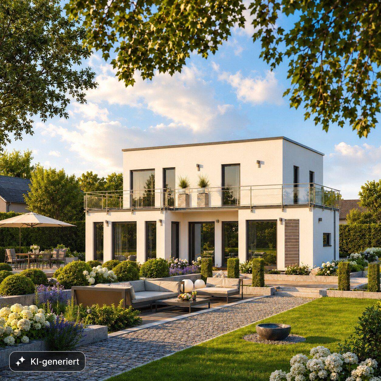 Bauprojekt inkl. Grundstück – KfW 40 QNG – Traumhaus mit modernem Flachdach in Essen Werden, 45239 Essen (Bredeney Fischlaken Heidhausen Schuir Werden)