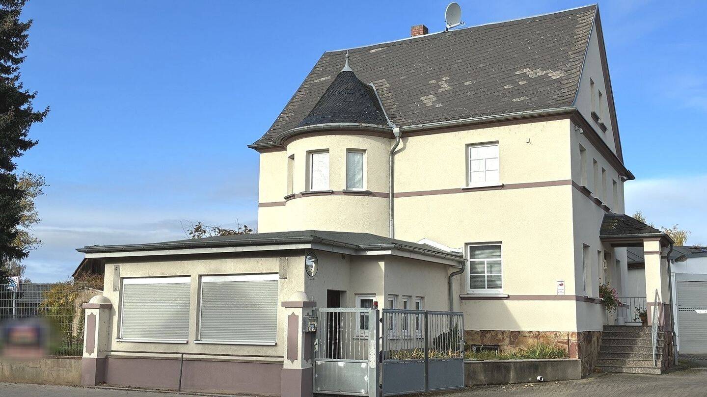 Villa mit Garagen,Nebengelass u. Gewerbe, 4720 Döbeln