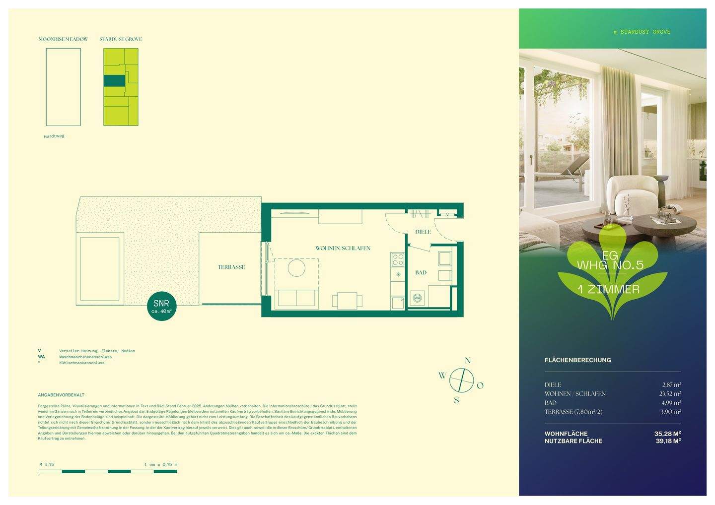 Stilvoll investiert: 1 Zimmer mit privater Sonnen-Terrasse – 85748 Garching b. München – Bild 1 von 2