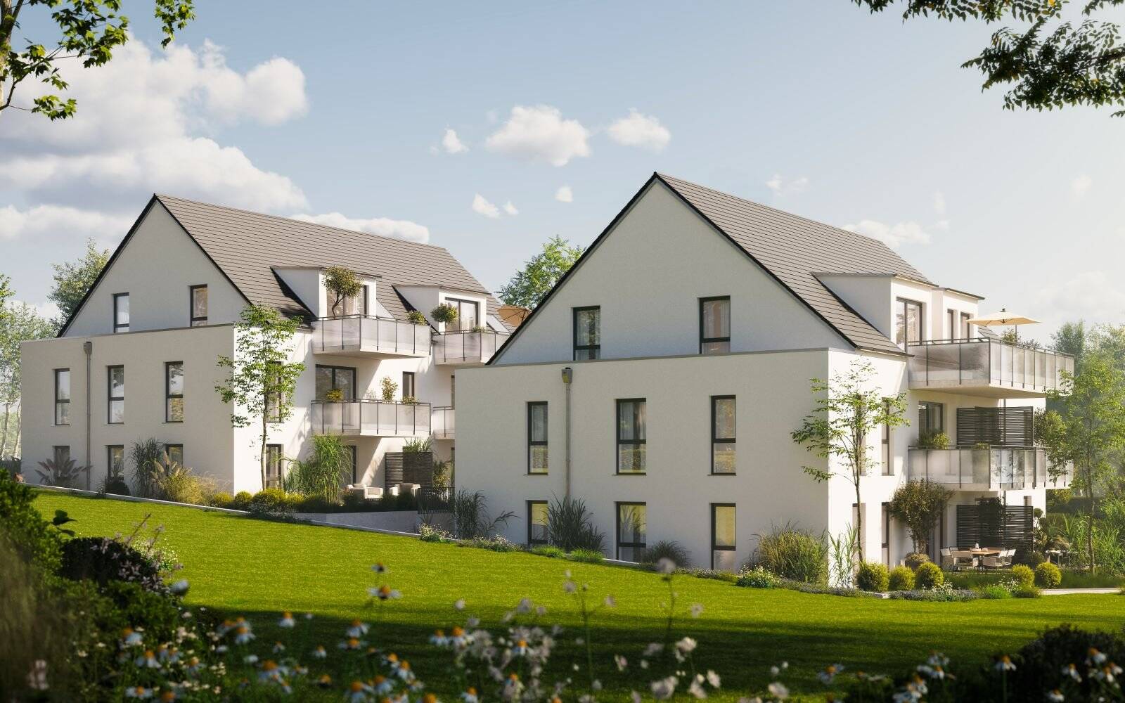 **RESERVIERT** *NEUBAU* 4-Zimmer-Wohnung mit Terrasse und Gartenanteil – Nürnberg – Vorschaubild 5