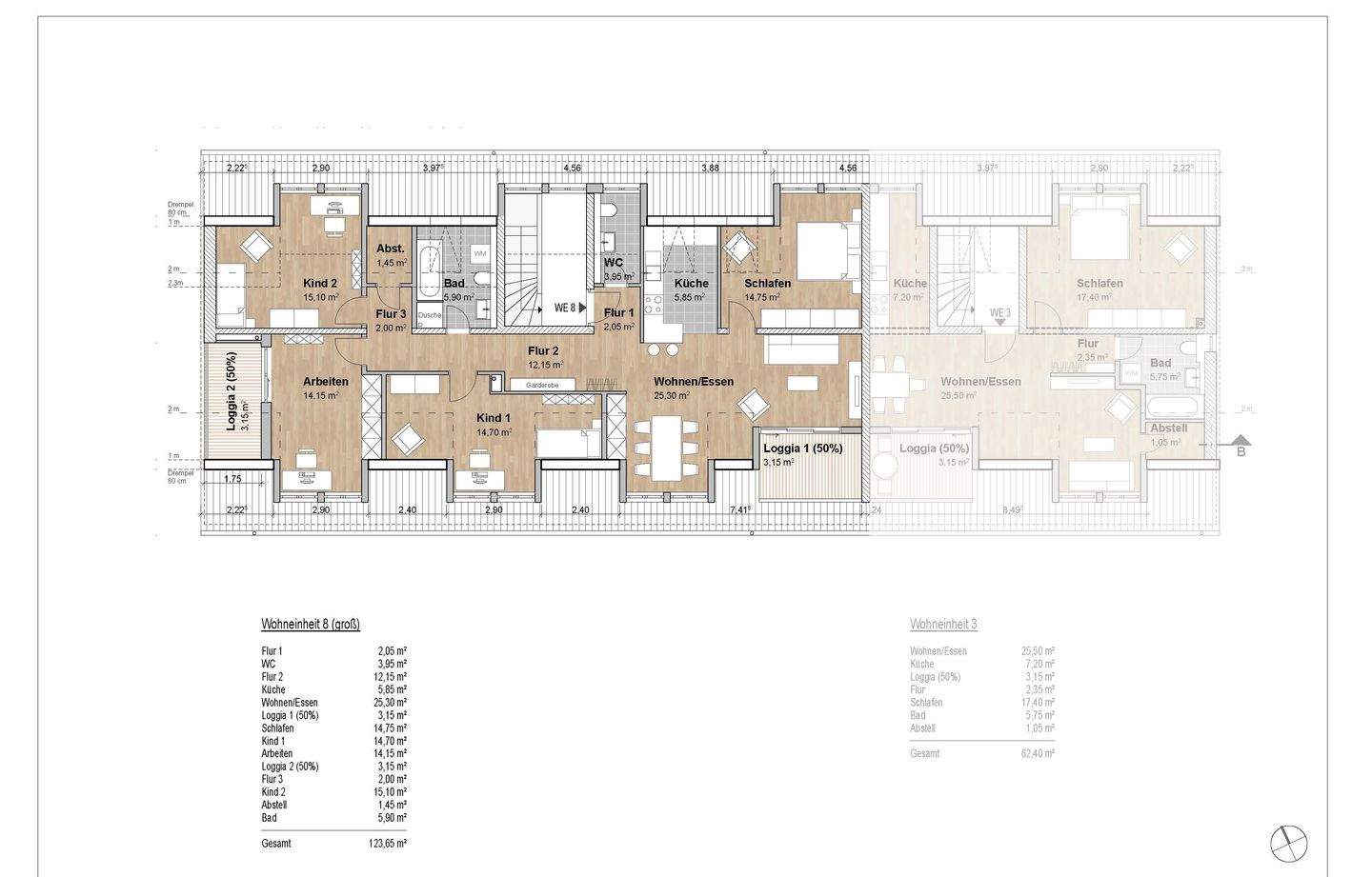 Wir bauen für Sie den „Sonnenhof“ – Neubau-Dachgeschosswohnung mit 124 m² in Holzhausen – Leipzig – Vorschaubild 4
