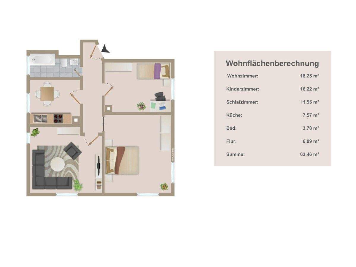 Einziehen und wohlfühlen – gepflegte Wohnung mit tollem Wohnambiente – 70569 Stuttgart – Vorschaubild 6