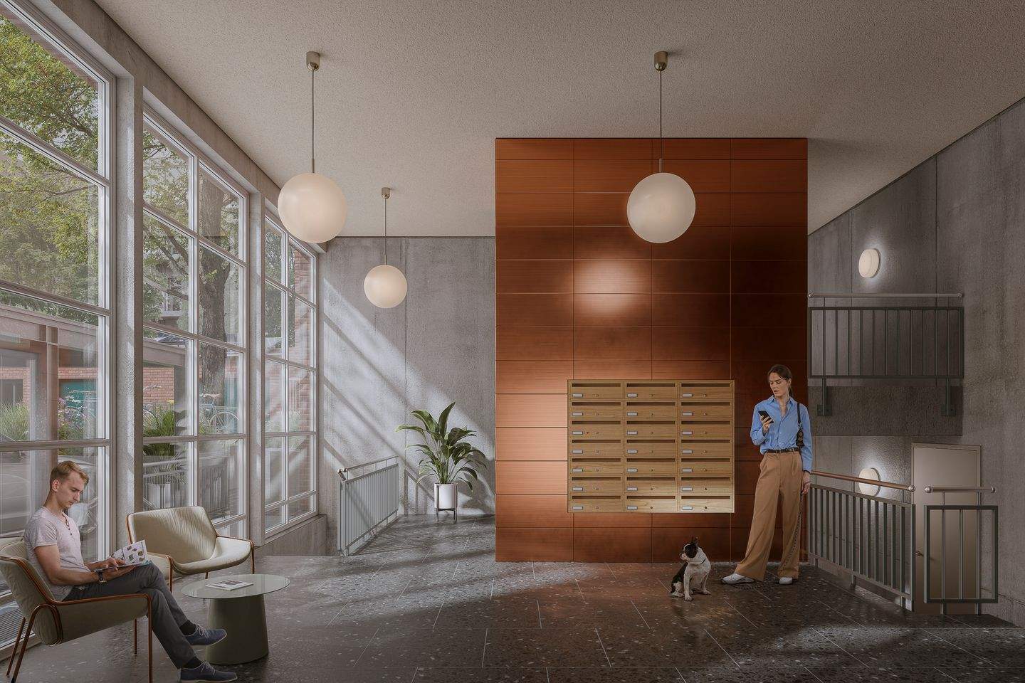 Exklusiver Neubau in Schleußig: modernes Studio/1-Raum-Wohnung mit HWR und Abstellraum – Leipzig – Vorschaubild 4
