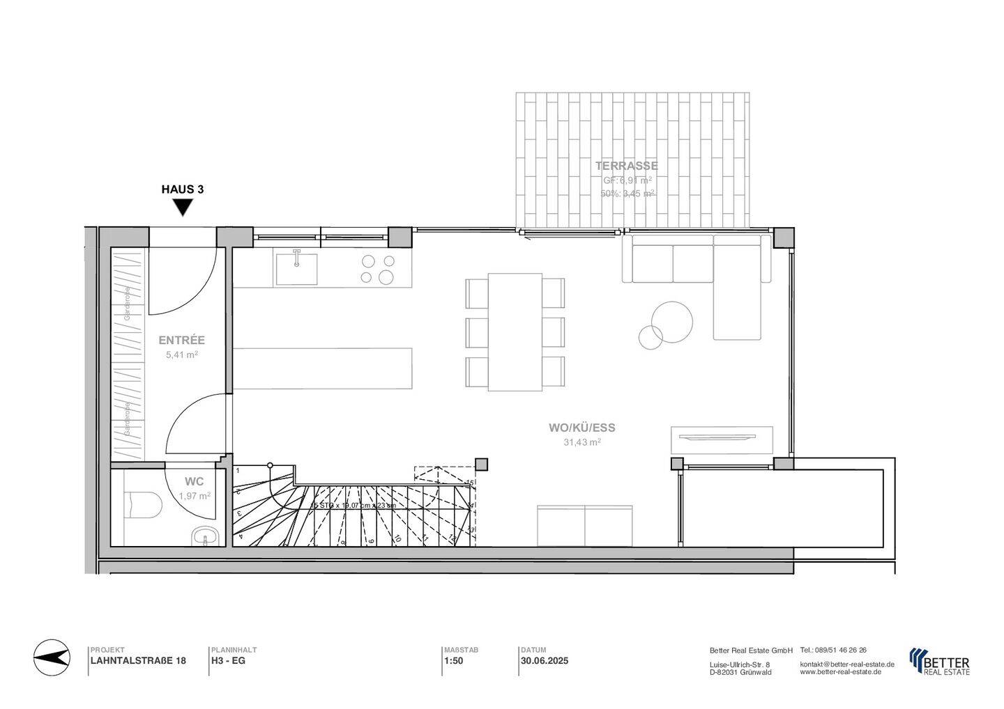 AIGNER – Neubau zum Wohlfühlen – Wohnträume mit Stil und Garten – 80995 München – Vorschaubild 5