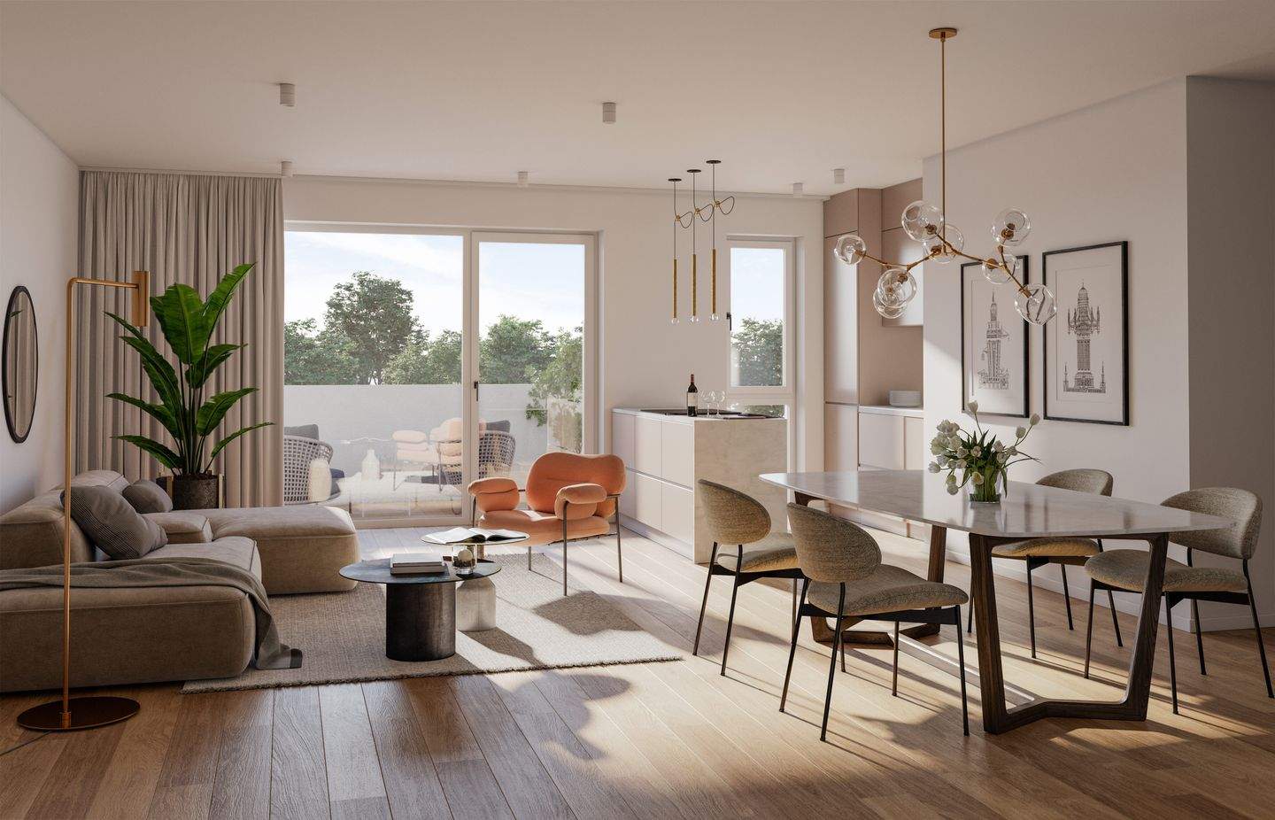 EXKLUSIVES NEUBAUPROJEKT | Ruhige 3-Raum-Wohnung mit Balkon und einem Gefühl von Geborgenheit – Leipzig – Vorschaubild 5