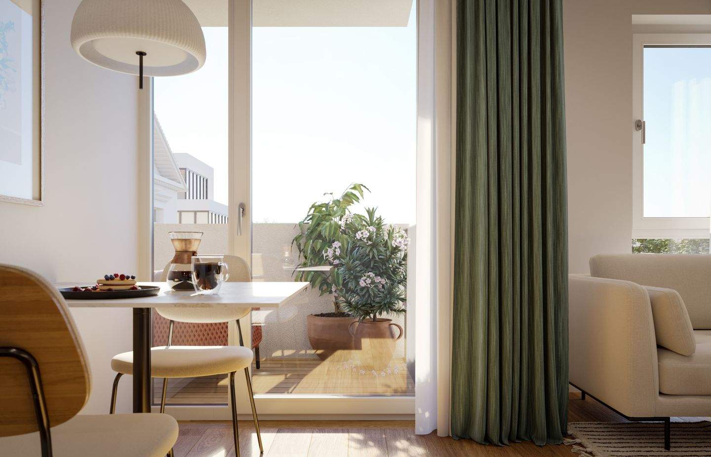 NEUBAUPROJEKT LANGE 30 – Lichtdurchflutete 2-Raum-Wohnung mit Loggia und stilvollem Wohnambiente – Leipzig – Vorschaubild 5
