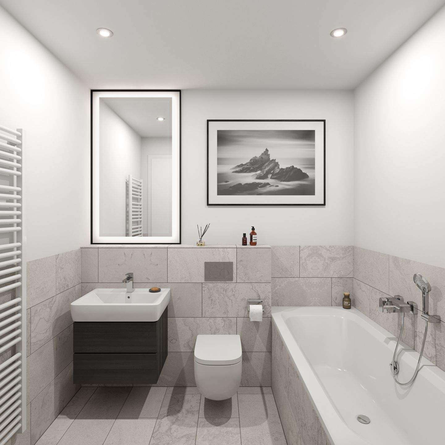 EXKLUSIVES NEUBAUPROJEKT | 3-Raum-Wohnung mit Balkon, klarer Raumaufteilung und zeitloser Eleganz – Leipzig – Vorschaubild 6