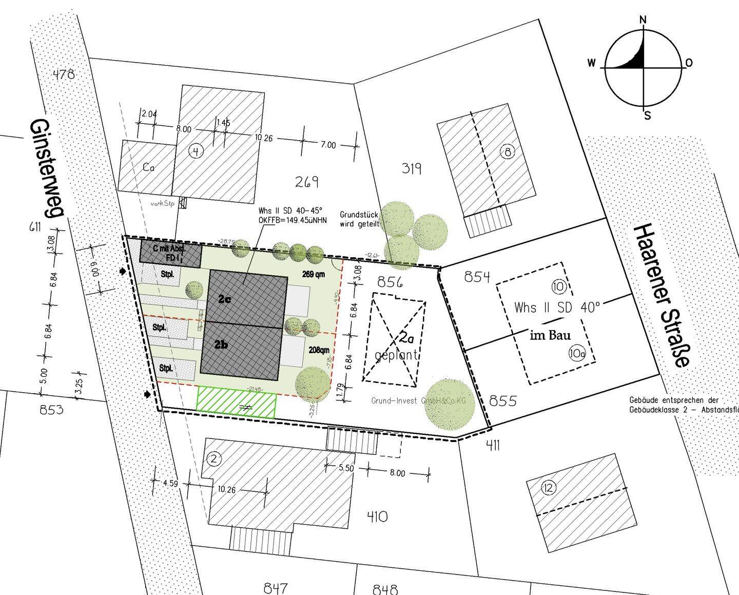 Neubau von 2 Doppelhaushälften in Kirchborchen, 33178 Borchen