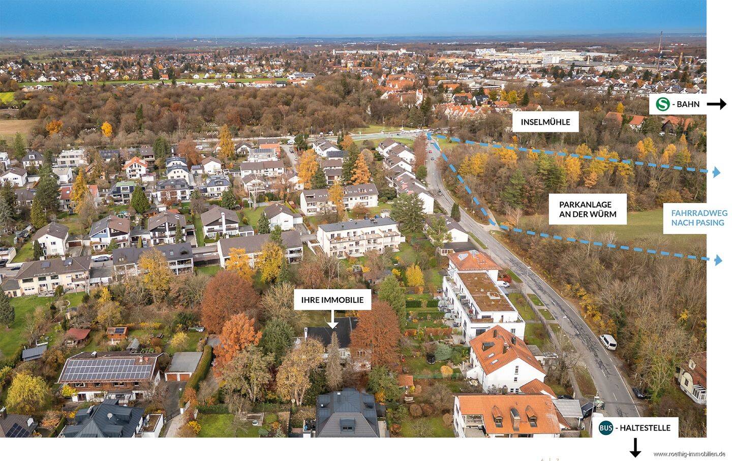 Familientraum in Bestlage Obermenzing: Parkähnliches, weitläufiges Grundstück mit Architekten-Haus., 81247 München (Allach-Untermenzing Pasing-Obermenzing)