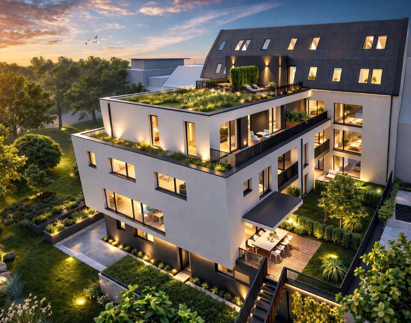 Extravagantes Haus im Haus