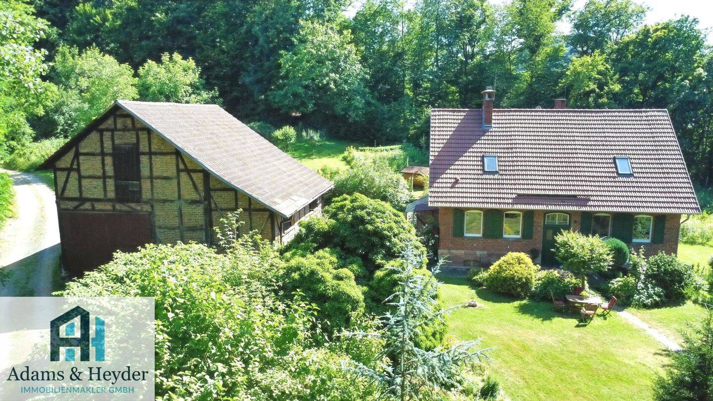 *neuer Preis* Ehemaliges Forsthaus in Alleinlage zwischen Sontra & Eschwege mit 3.750qm Grundstück, 36205 Sontra