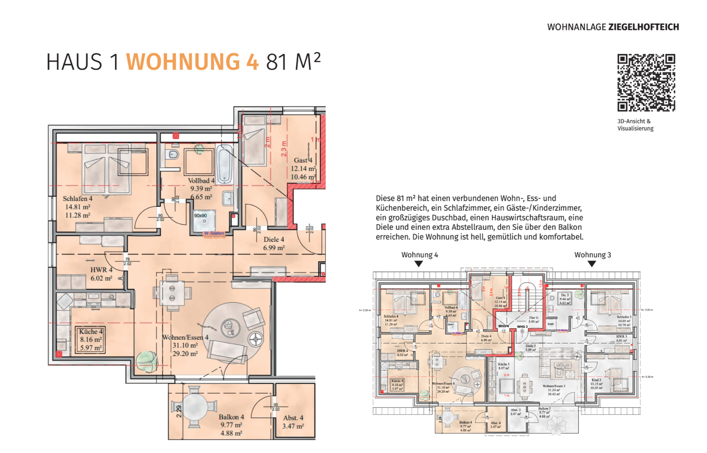Dachgeschosswohnung mit besonderem Wohngefühl in Heide, 25746 Heide