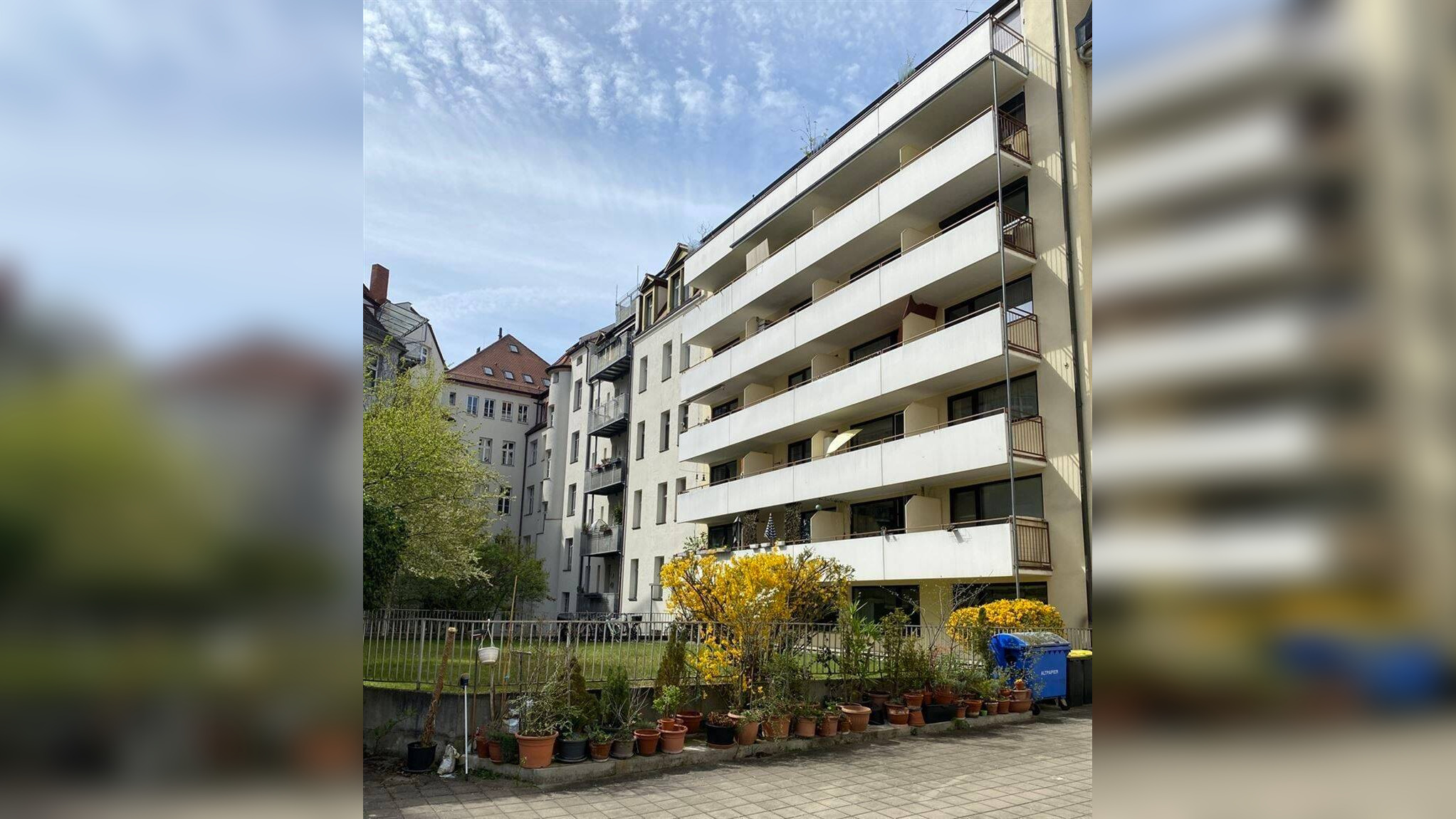 Nähe Wöhrder Wiese! Zur Anlage! Vermietete 2-Zi.-ETW mit Loggia + TG-Duplexparker!