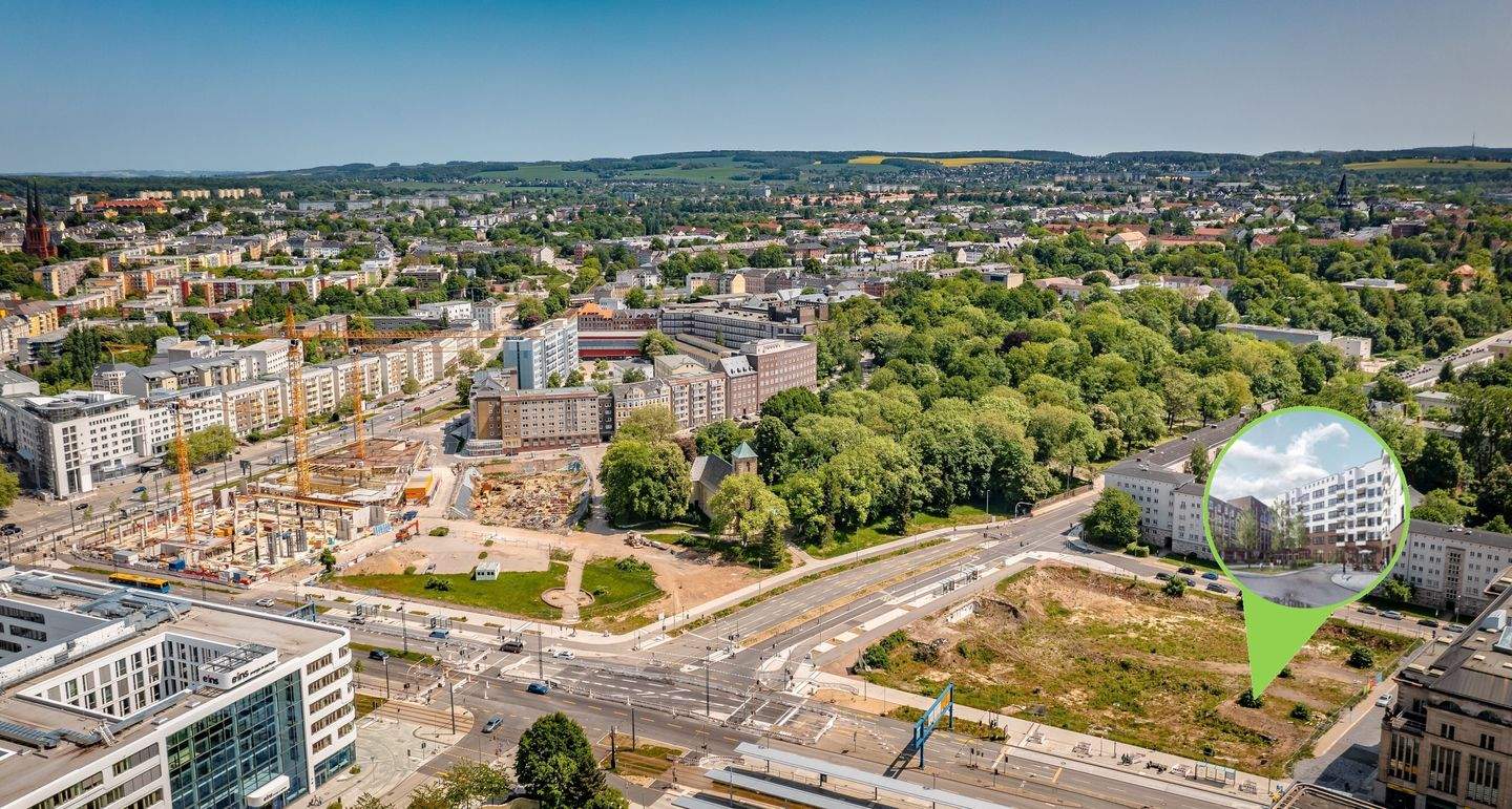 GROßZÜGIGE 3-RAUM-WOHNUNG IN PERFEKTER INNENSTADTLAGE, 9111 Chemnitz (Altchemnitz Schloßchemnitz Zentrum)