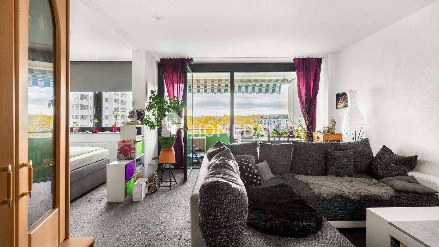 Sonnige 1-Zimmer-Wohnung mit Süd-Loggia, Aufzug und Weitblick, 55124 Mainz (Gonsenheim Oberstadt)